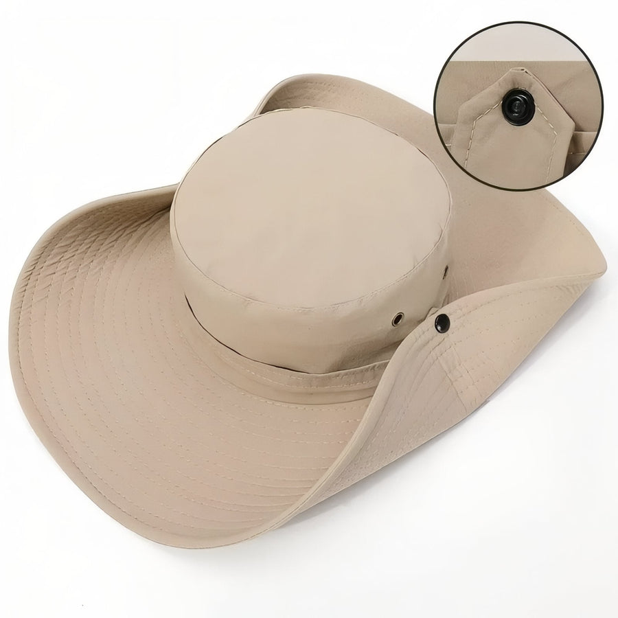 Unisex Wide Brim Hiking Hat Waterproof UPF 50 Sun Cap – product view 6 | Great Lakes Outdoor
