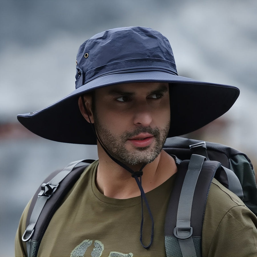 Unisex Wide Brim Hiking Hat Waterproof UPF 50 Sun Cap – product view 16 | Great Lakes Outdoor