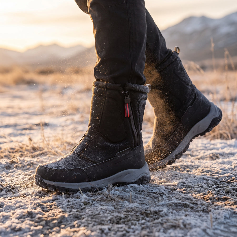 Unisex Winter Boots Thermal Lined Waterproof Snow Hiking Footwear, product photo 3
