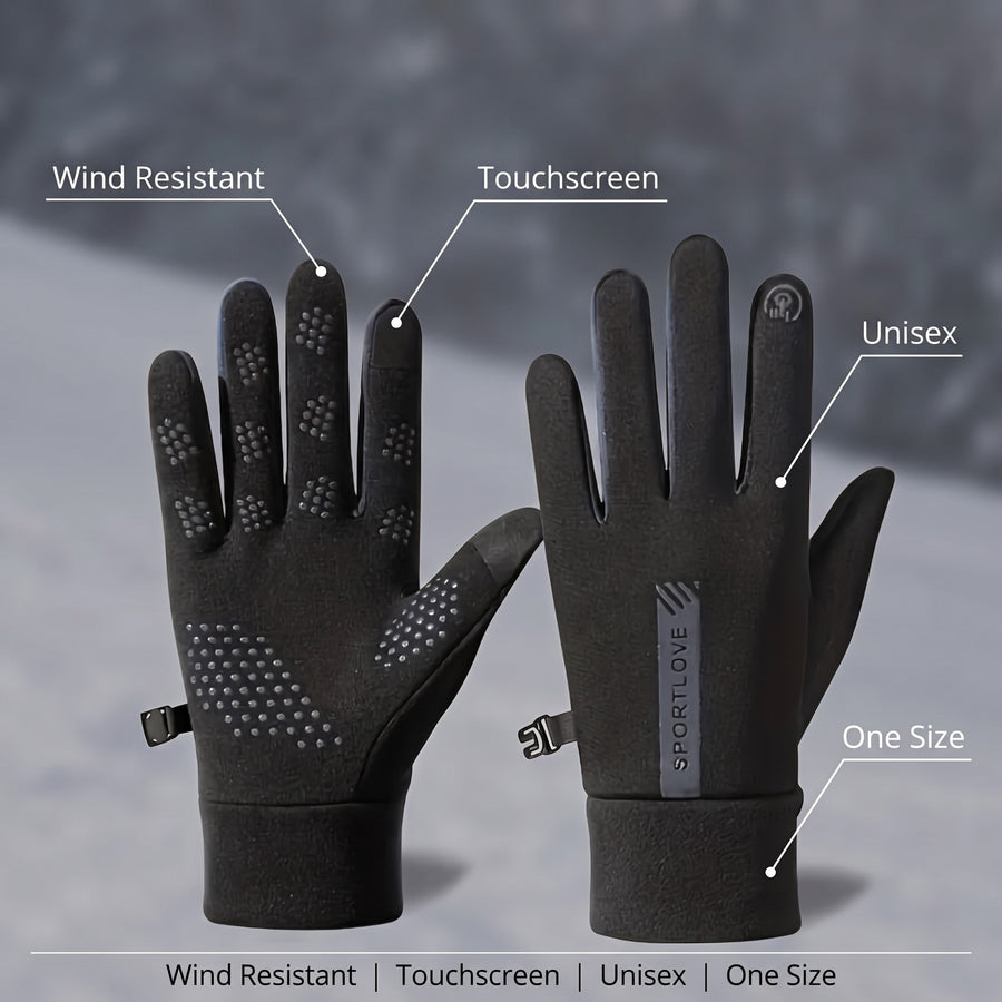 Unisex Winter Sport Gloves Windproof Touchscreen Ski Cycling Mitts, product photo 2