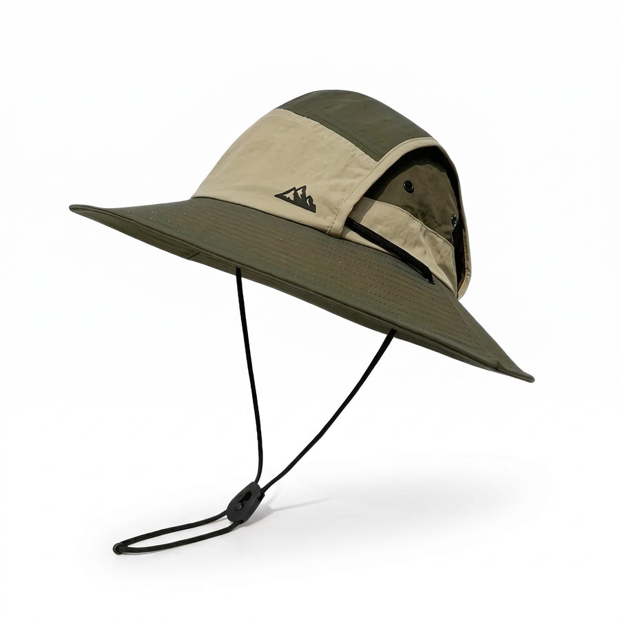 UPF 50 Sun Hat Wide Brim Mesh Vented Packable Outdoor Bucket Cap, product photo 6