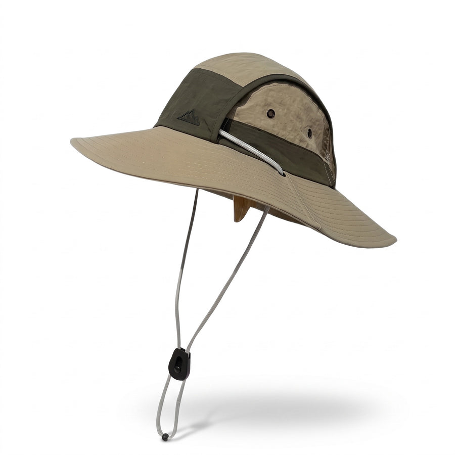 UPF 50 Sun Hat Wide Brim Mesh Vented Packable Outdoor Bucket Cap, product photo 8