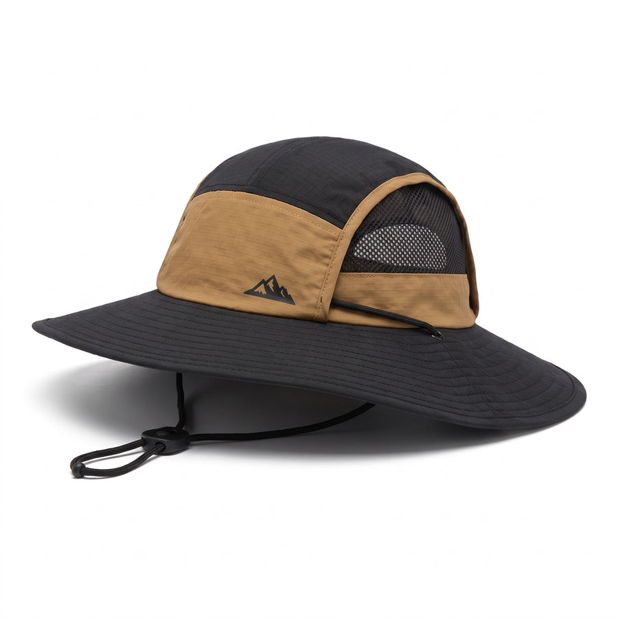 UPF 50 Sun Hat Wide Brim Mesh Vented Packable Outdoor Bucket Cap, product photo 9