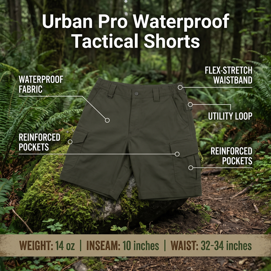 Urban Pro Waterproof Tactical Shorts – product view 3 | Great Lakes Outdoor