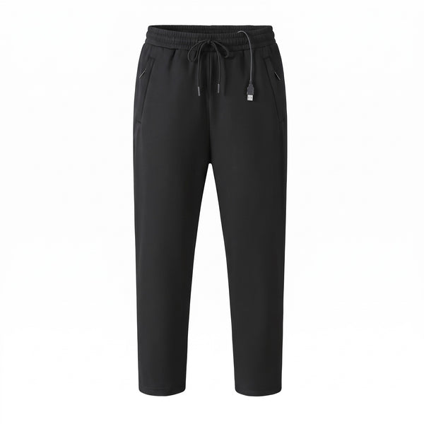 USB Heated Pants 12 Heating Zones Carbon Fiber Zip Pocket Trousers