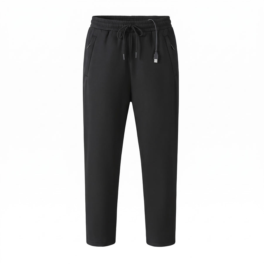 USB Heated Pants 12 Heating Zones Carbon Fiber Zip Pocket Trousers, product photo 1
