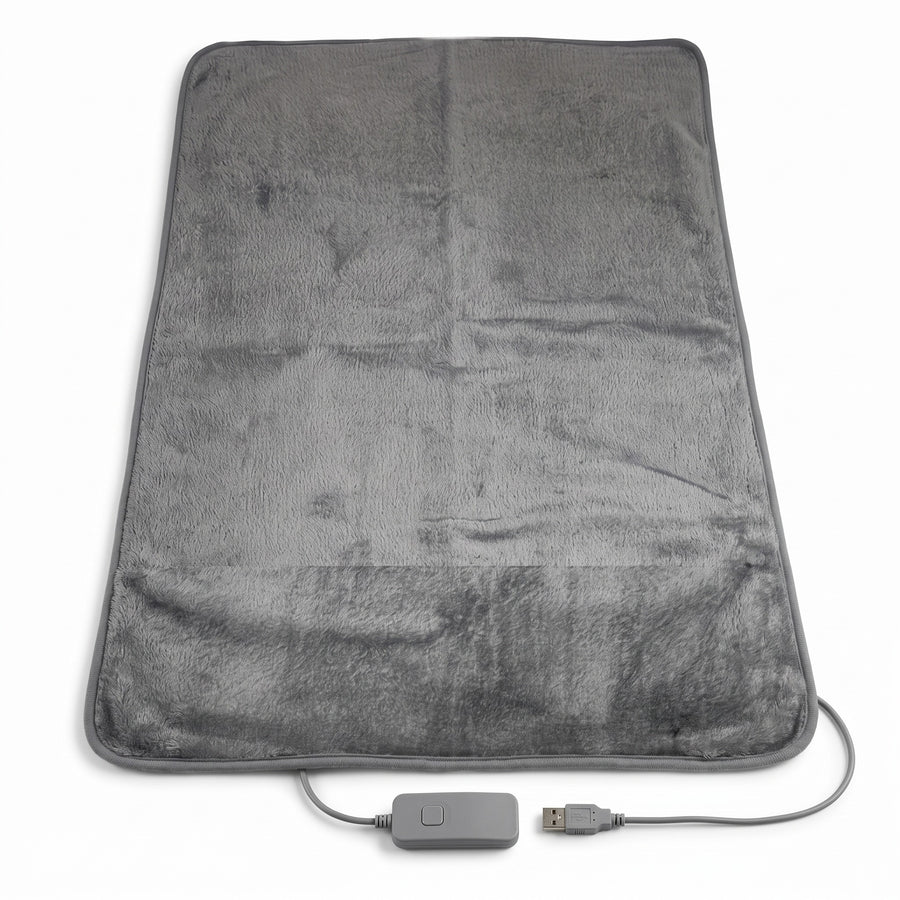USB Heated Sleeping Bag Pad 5 Heat Levels 10 Hour Timer Bed Warmer, product photo 1
