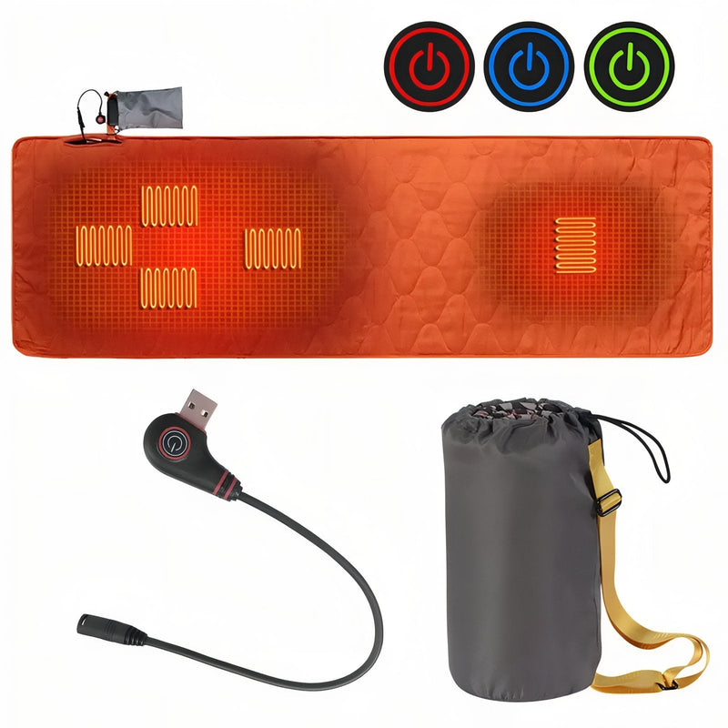 USB Heated Sleeping Pad Insulated Winter Camping Mat – product view 11 | Great Lakes Outdoor