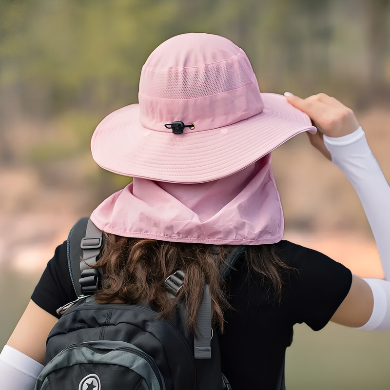 UV Protection Hiking Hat Wide Brim Neck Flap Sun Cap – product view 5 | Great Lakes Outdoor