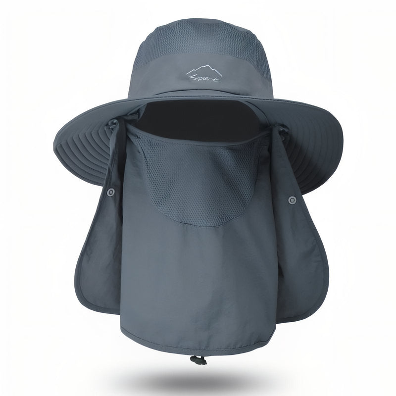UV Protection Hiking Hat Wide Brim Neck Flap Sun Cap – product view 11 | Great Lakes Outdoor
