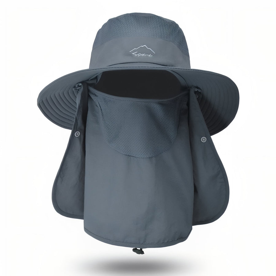 UV Protection Hiking Hat Wide Brim Neck Flap Sun Cap – product view 11 | Great Lakes Outdoor