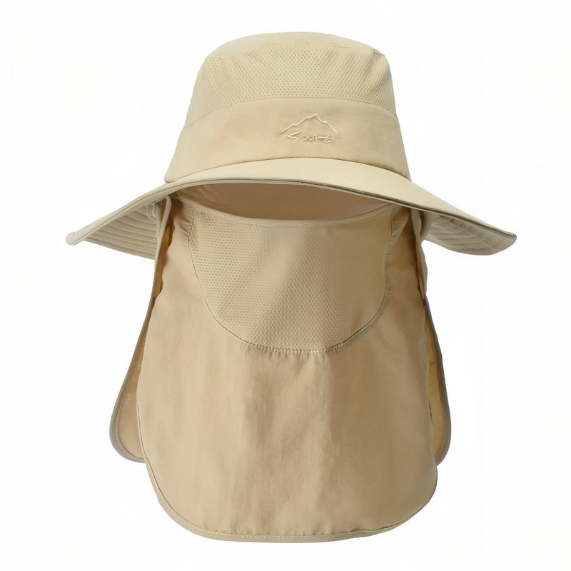 UV Protection Hiking Hat Wide Brim Neck Flap Sun Cap – product view 12 | Great Lakes Outdoor