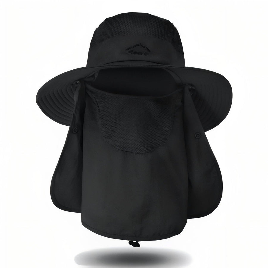 UV Protection Hiking Hat Wide Brim Neck Flap Sun Cap – product view 15 | Great Lakes Outdoor
