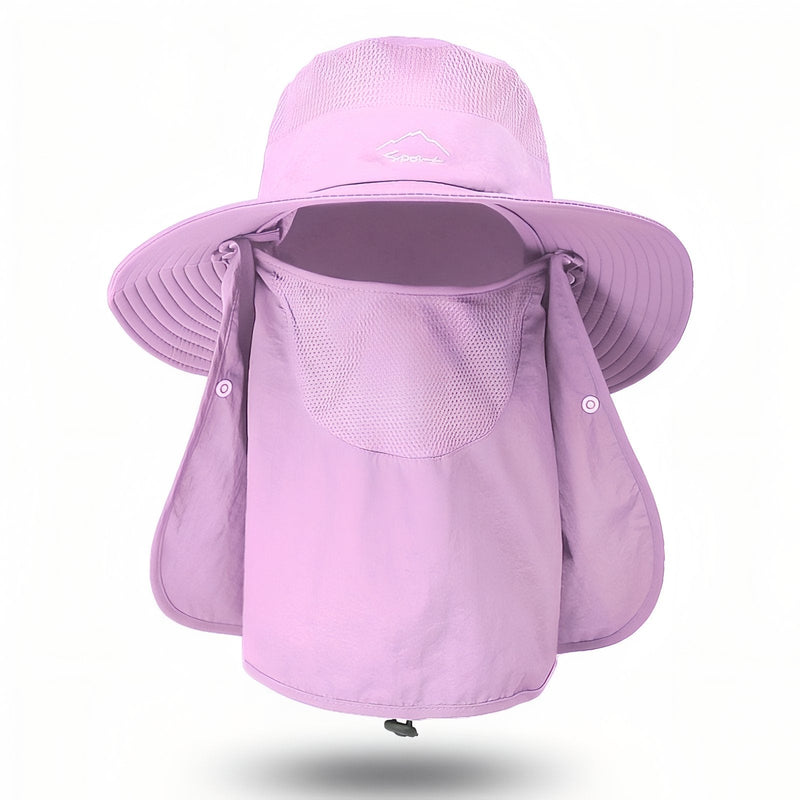 UV Protection Hiking Hat Wide Brim Neck Flap Sun Cap – product view 18 | Great Lakes Outdoor