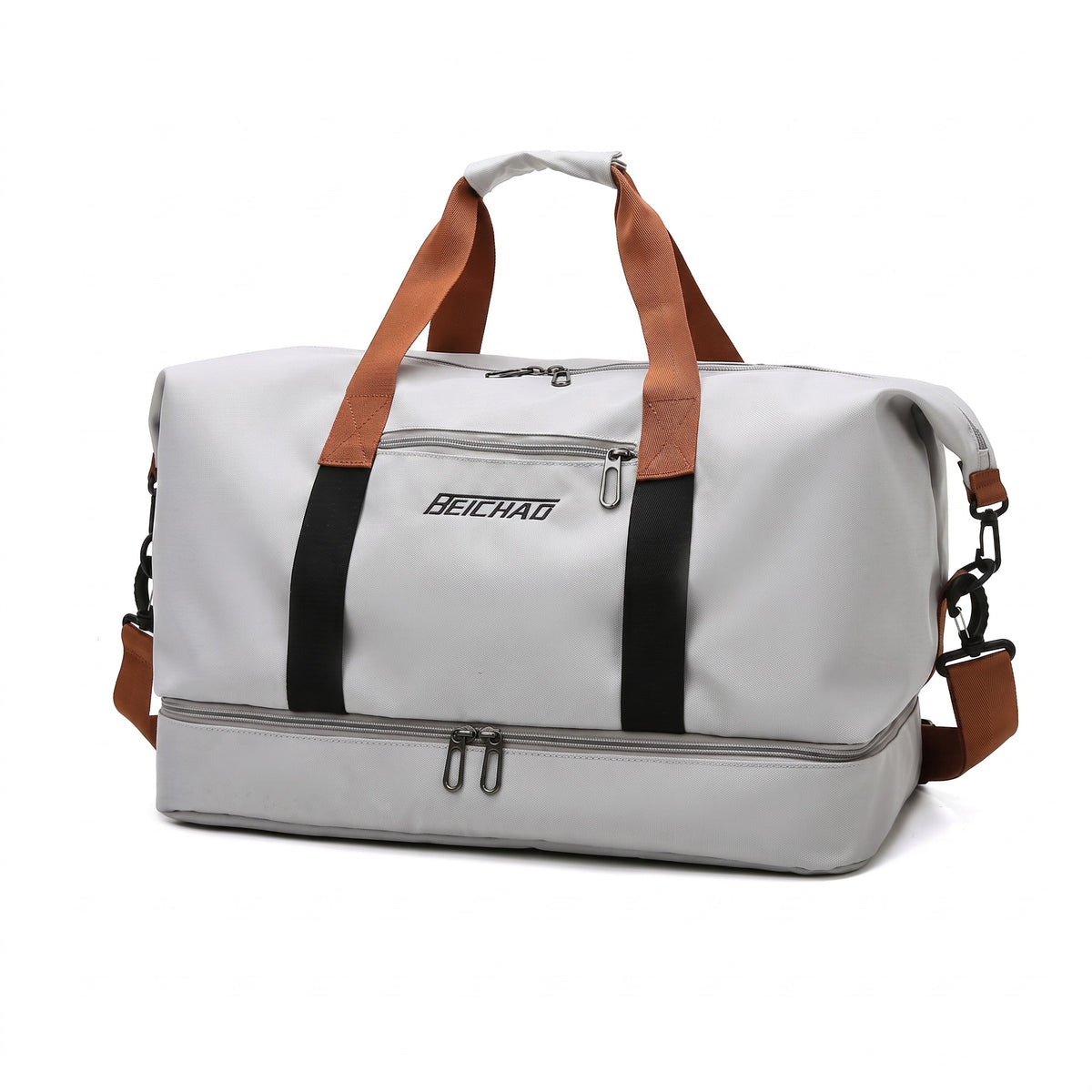Water Repellent Sports Duffel Shoe Compartment Gym Travel Bag, product photo 1