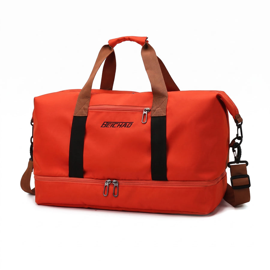 Water Repellent Sports Duffel Shoe Compartment Gym Travel Bag, product photo 9