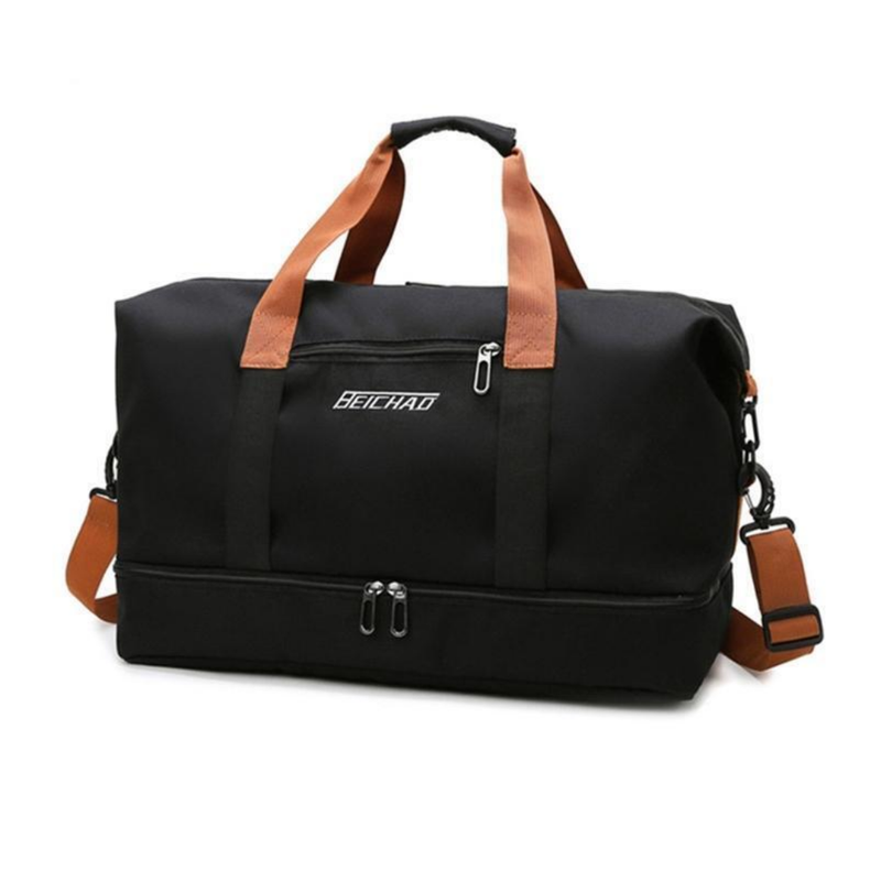 Water Resistant Sports Travel Bag Gym Duffel with Shoe Compartment – product view 3 | Great Lakes Outdoor