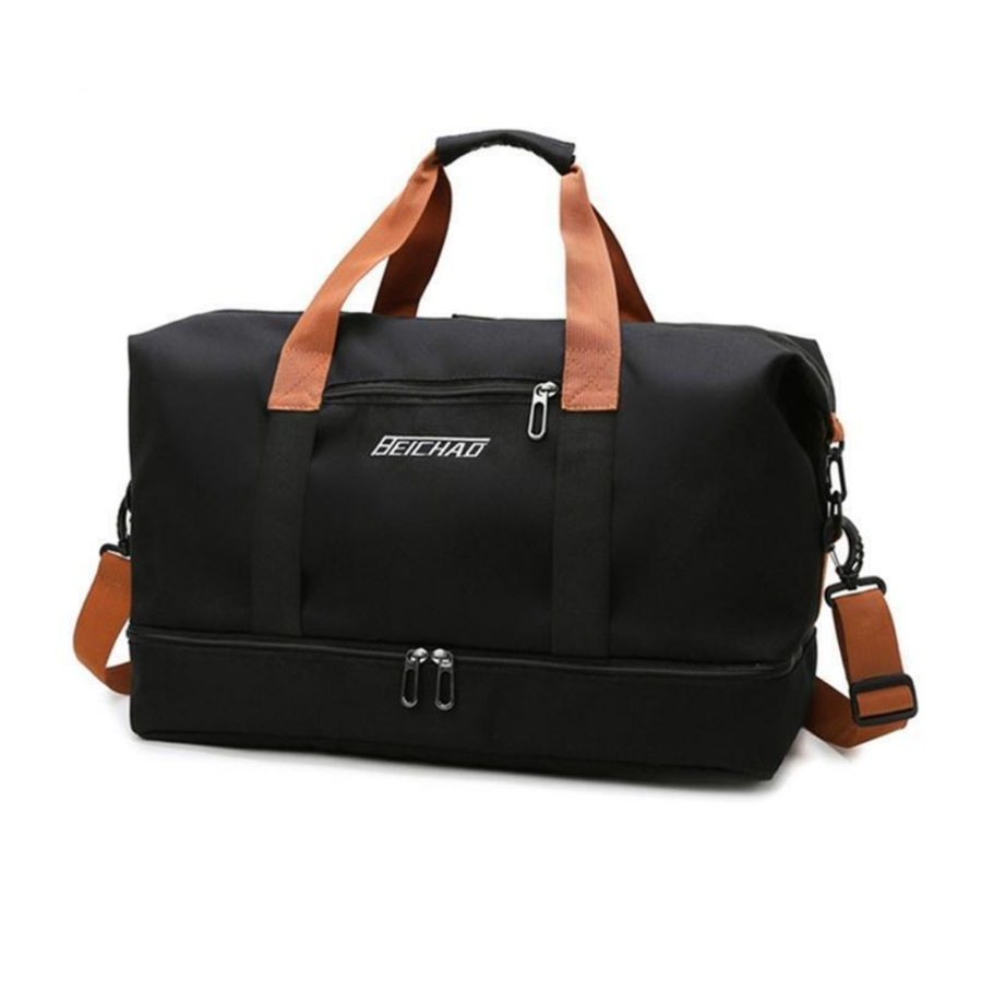 Water Resistant Sports Travel Bag Gym Duffel with Shoe Compartment – product view 3 | Great Lakes Outdoor