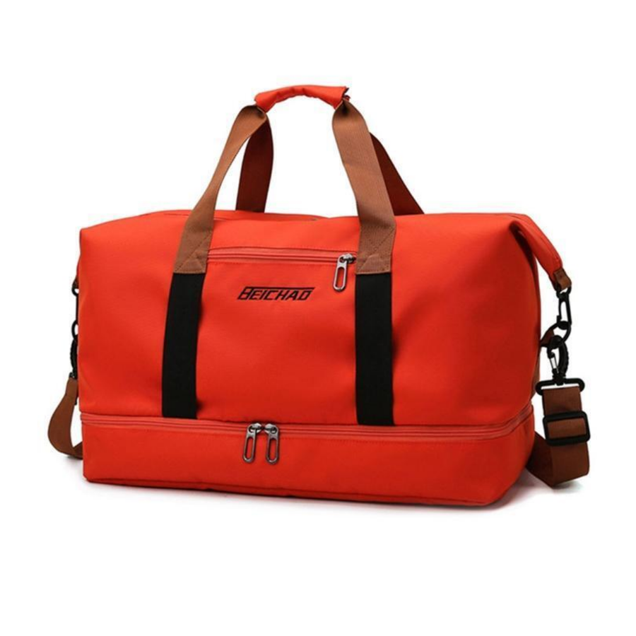 Water Resistant Sports Travel Bag Gym Duffel with Shoe Compartment – product view 8 | Great Lakes Outdoor