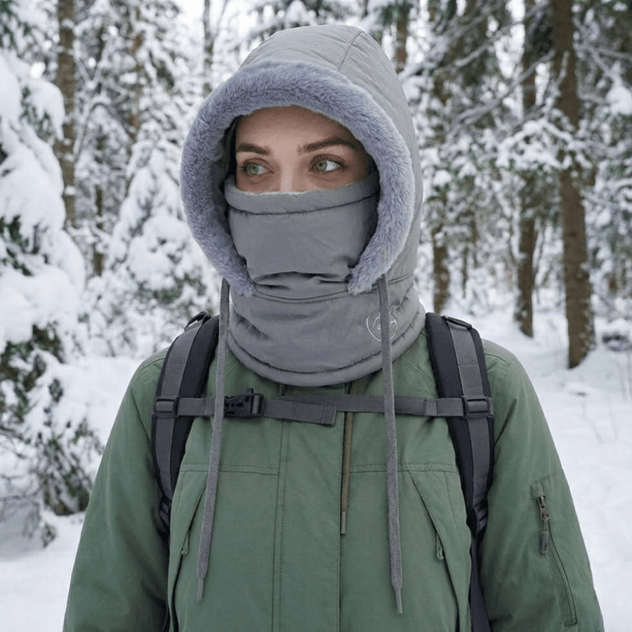 Water-Resistant Winter Balaclava Adjustable Thermal Cold Weather Hood – product view 3 | Great Lakes Outdoor