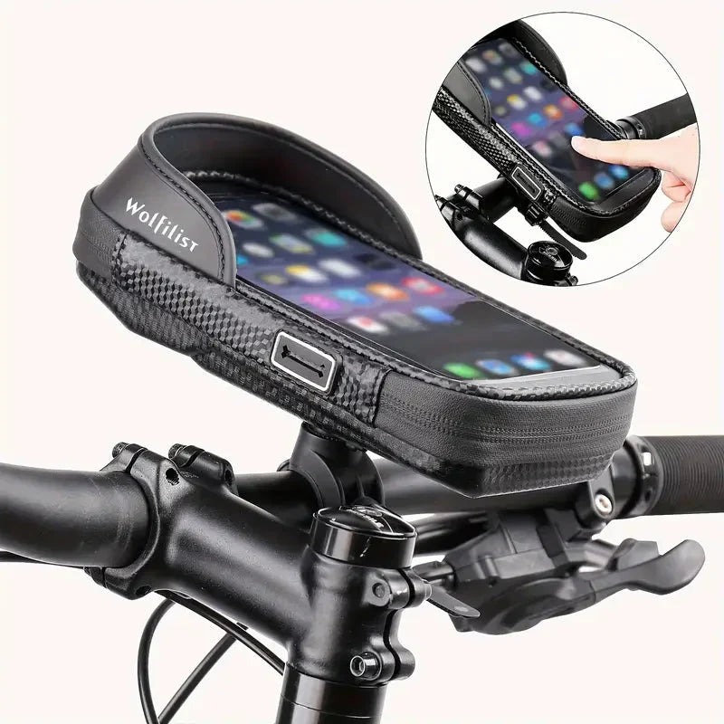 Waterproof Bicycle Phone Holder 360 Rotation Bike Handlebar Mount – product view 5 | Great Lakes Outdoor