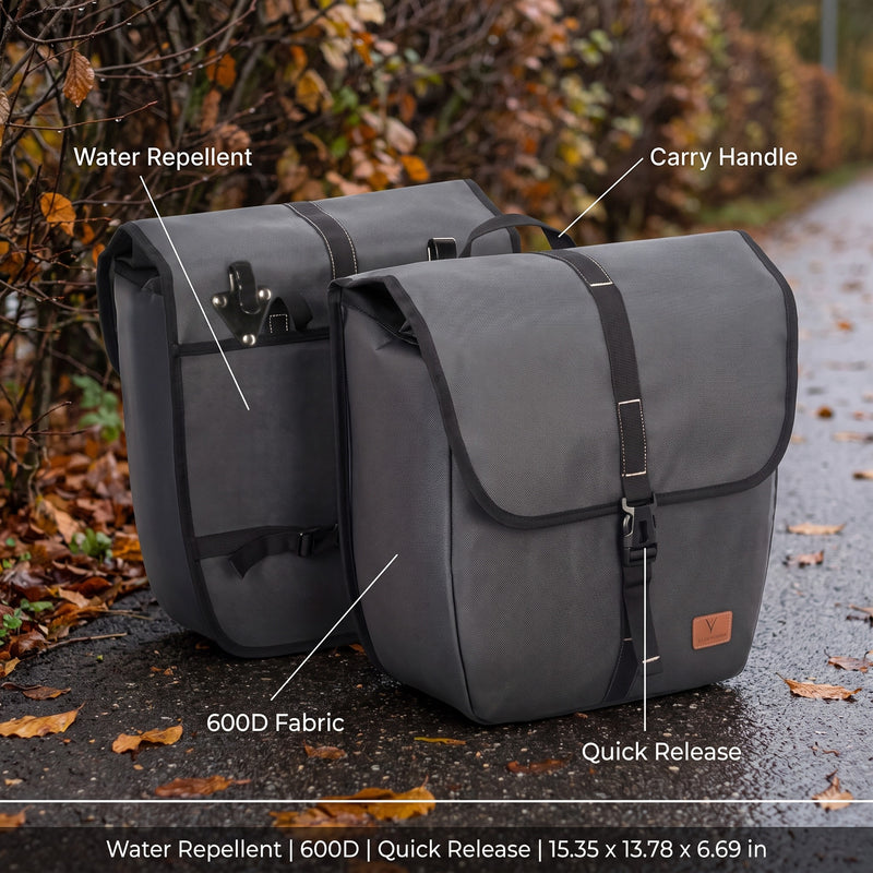 Waterproof Bike Pannier Bag Double Sided Rear Rack Cycling Carrier, product photo 2
