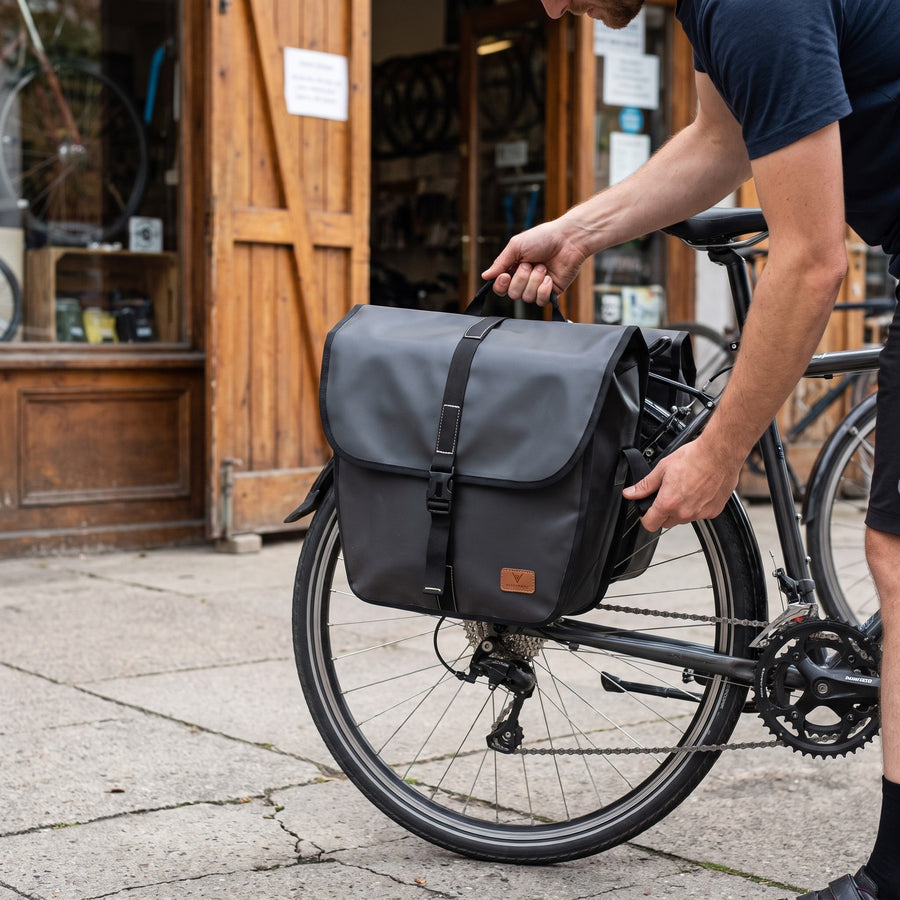Waterproof Bike Pannier Bag Double Sided Rear Rack Cycling Carrier, product photo 5