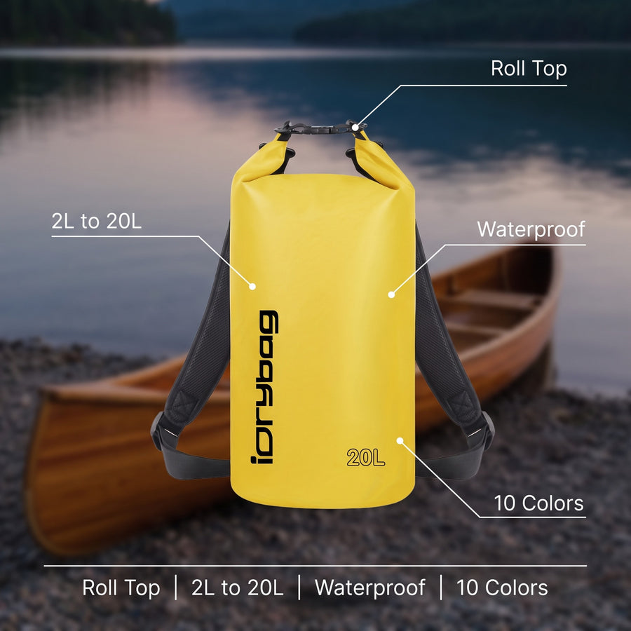 Waterproof Dry Bag Roll Top 2L to 20L Kayak Boating Sack, product photo 2