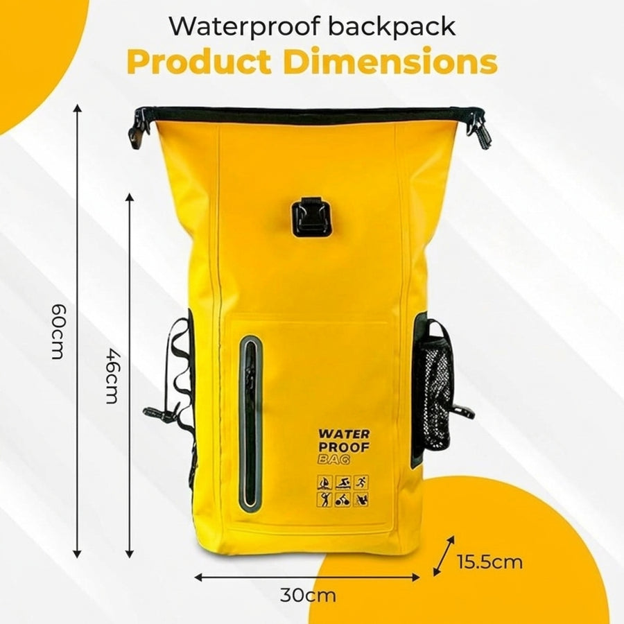 Waterproof Hiking Backpack 30L Roll-Top Outdoor Dry Bag – product view 5 | Great Lakes Outdoor