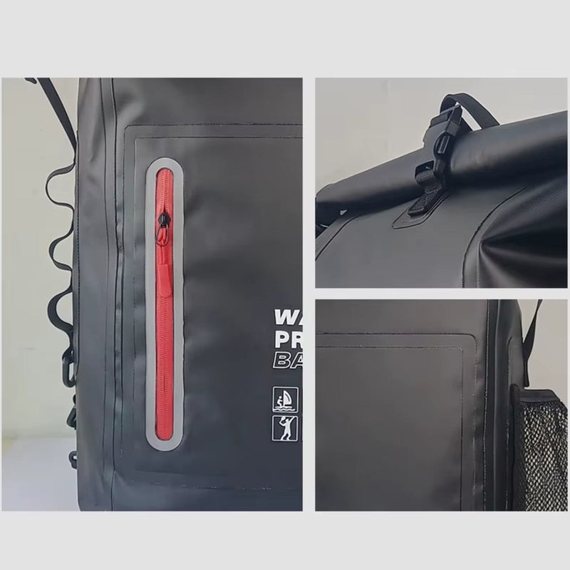 Waterproof Hiking Backpack 30L Roll-Top Outdoor Dry Bag – product view 7 | Great Lakes Outdoor