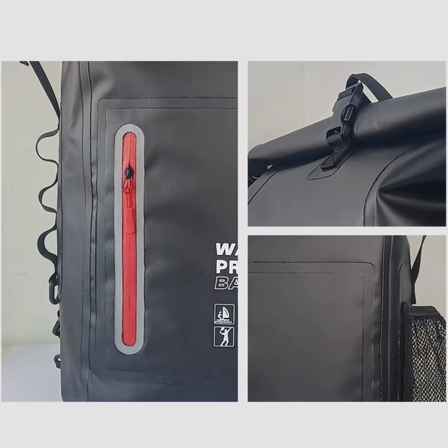 Waterproof Hiking Backpack 30L Roll-Top Outdoor Dry Bag – product view 7 | Great Lakes Outdoor