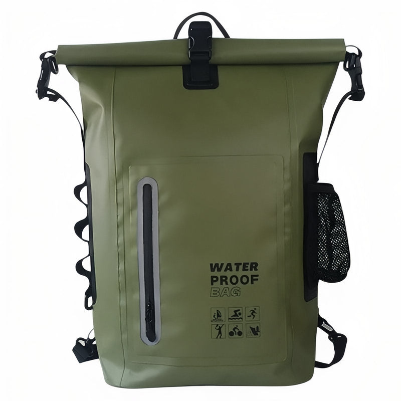 Waterproof Hiking Backpack 30L Roll-Top Outdoor Dry Bag – product view 15 | Great Lakes Outdoor