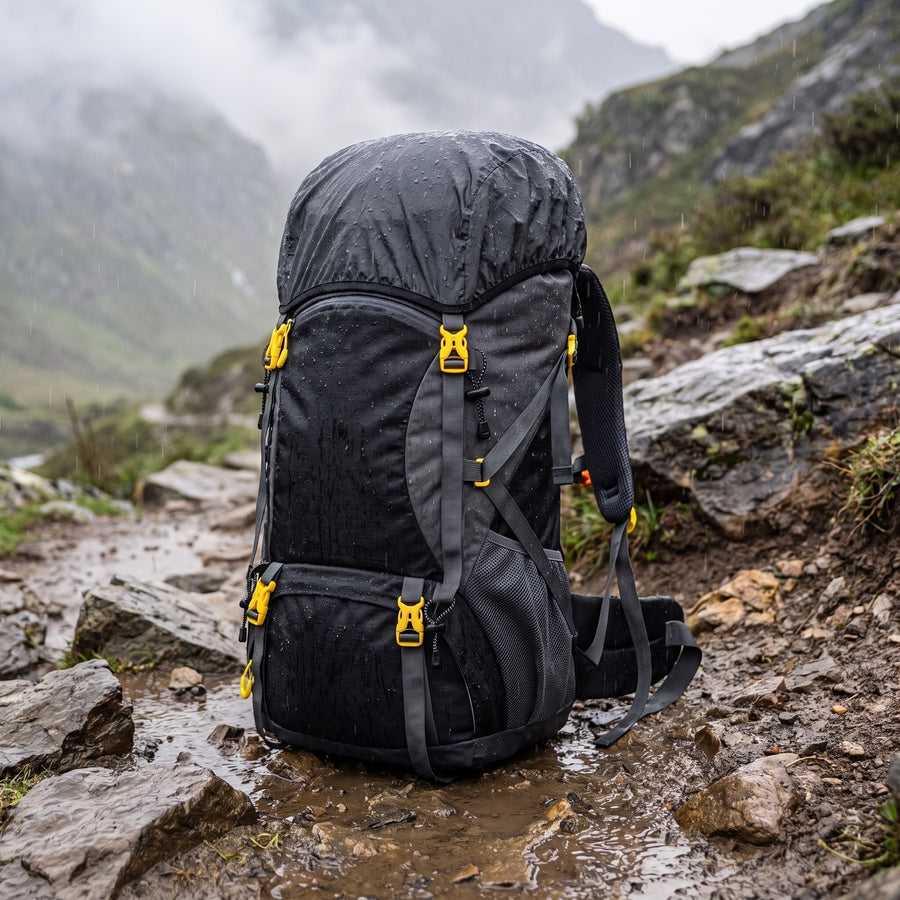 Waterproof Hiking Backpack 50L Lightweight Trekking Pack Rain Cover, product photo 5