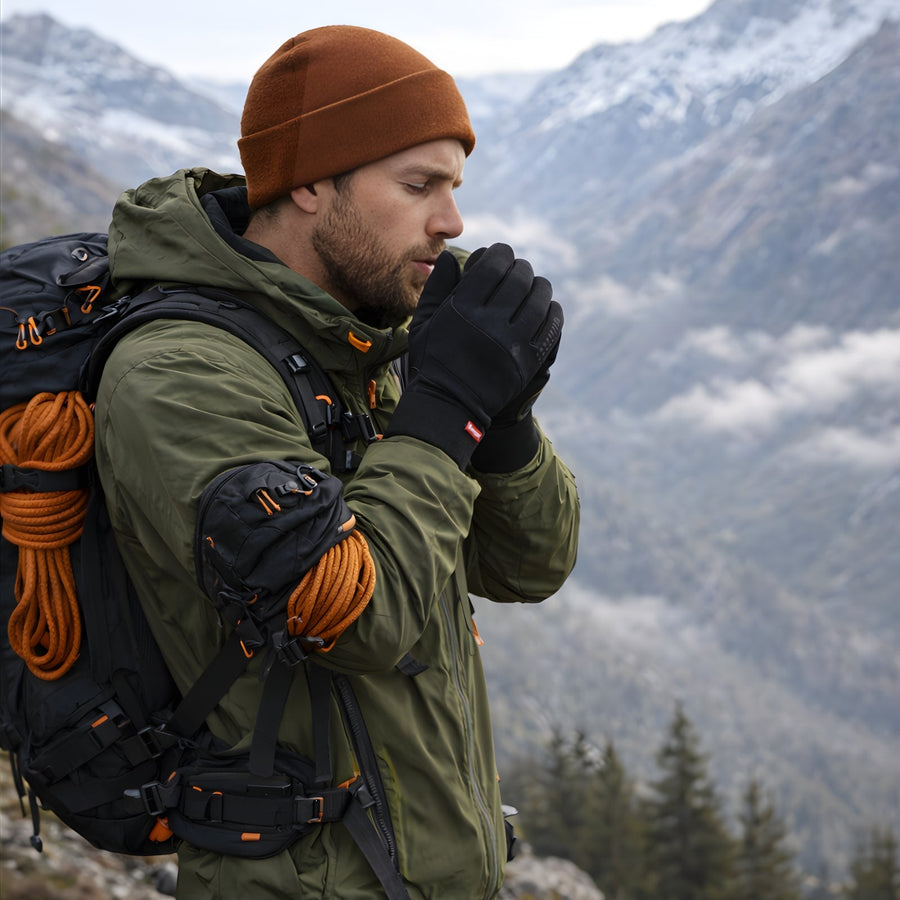 Waterproof Hiking Gloves Touchscreen Compatible Warm Winter Trail Gloves – product view 8 | Great Lakes Outdoor
