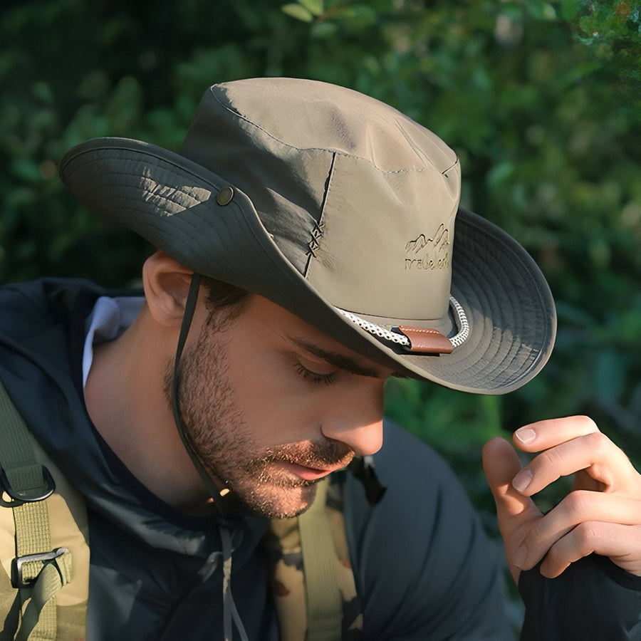 Waterproof Hiking Rain Hat Wide Brim Outdoor Sun Trekking Cap – product view 4 | Great Lakes Outdoor
