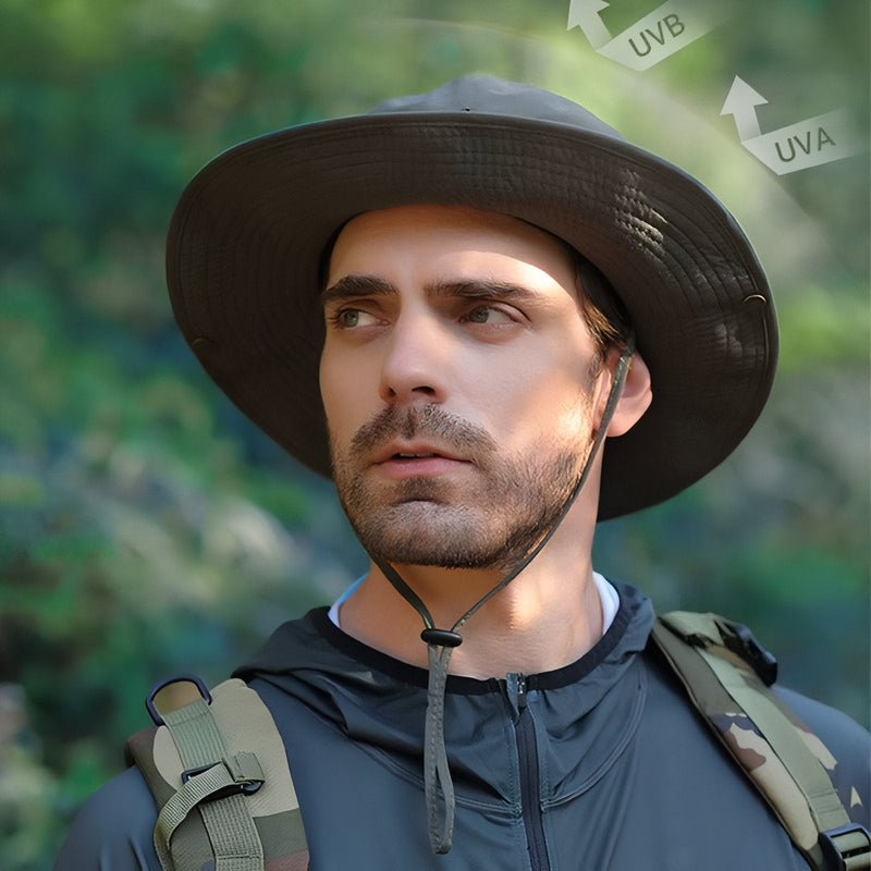 Waterproof Hiking Rain Hat Wide Brim Outdoor Sun Trekking Cap – product view 9 | Great Lakes Outdoor