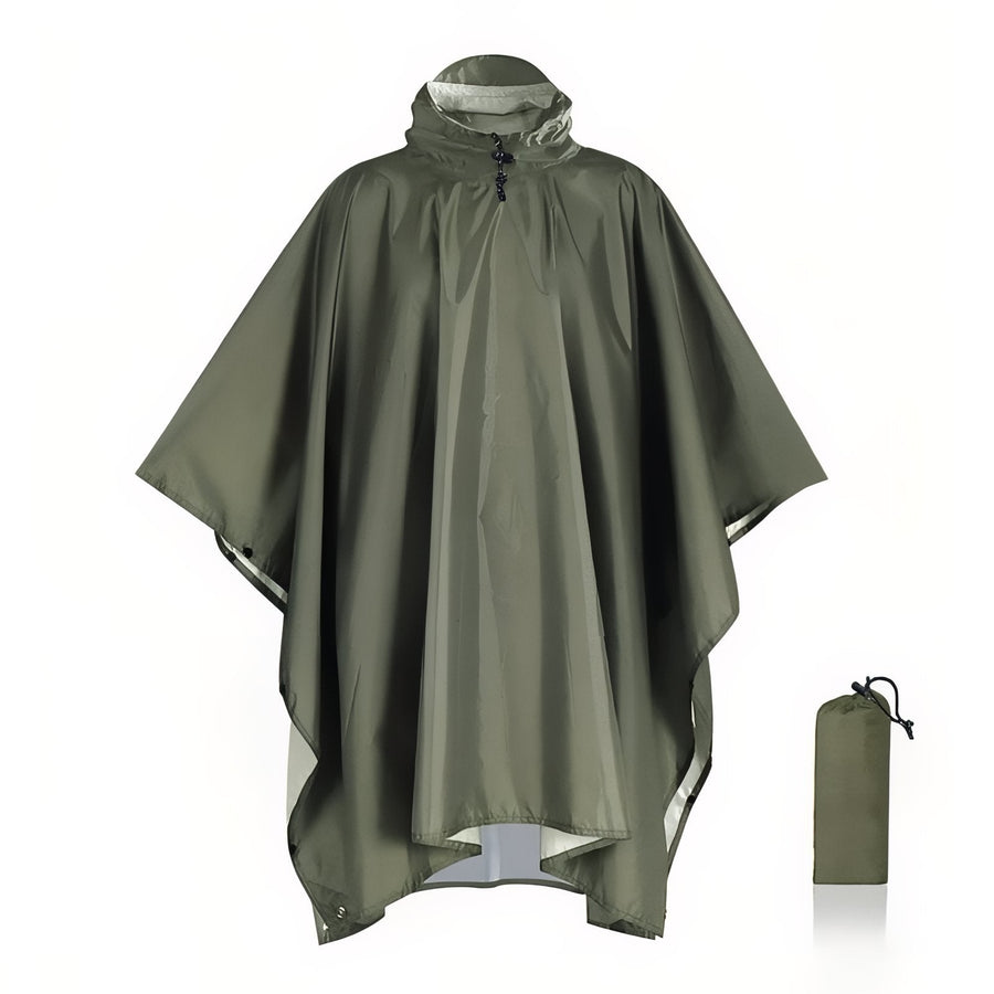 Waterproof Hiking Rain Poncho Packable Shelter and Groundsheet – product view 13 | Great Lakes Outdoor