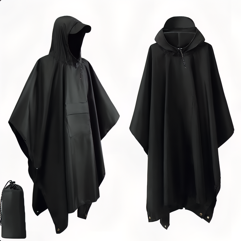 Waterproof Hiking Rain Poncho Packable Shelter and Groundsheet – product view 14 | Great Lakes Outdoor