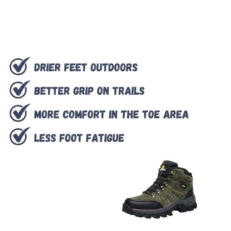 Waterproof Hiking Shoes All-Terrain Supportive Outdoor Walking Boots – product view 3 | Great Lakes Outdoor