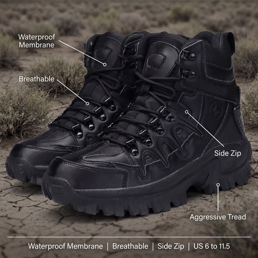 Waterproof Military Boots Breathable Membrane Zip Tactical Footwear, product photo 2
