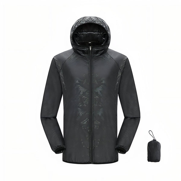 Waterproof Packable Rain Jacket Lightweight Unisex Hiking Windbreaker
