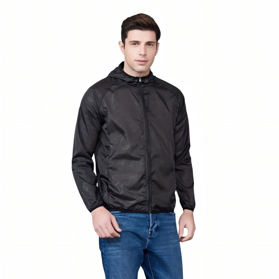 Waterproof Packable Rain Jacket Lightweight Unisex Hiking Windbreaker – product view 4 | Great Lakes Outdoor