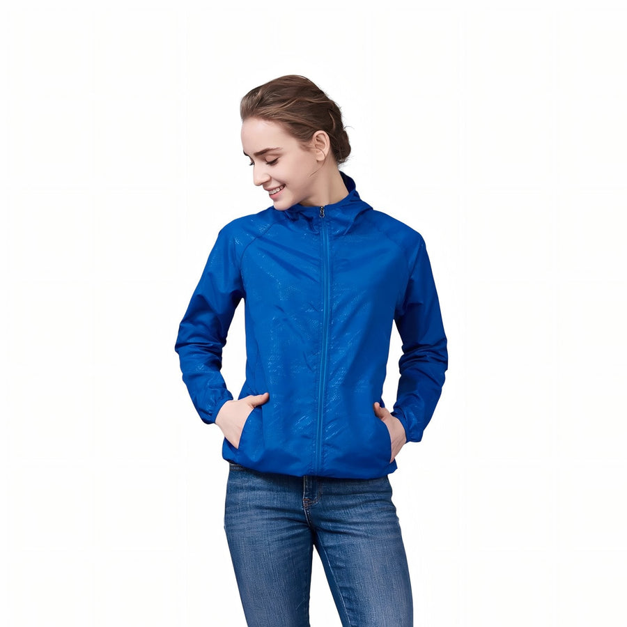 Waterproof Packable Rain Jacket Lightweight Unisex Hiking Windbreaker – product view 9 | Great Lakes Outdoor