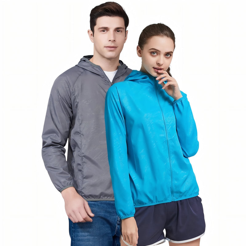 Waterproof Packable Rain Jacket Lightweight Unisex Hiking Windbreaker – product view 13 | Great Lakes Outdoor