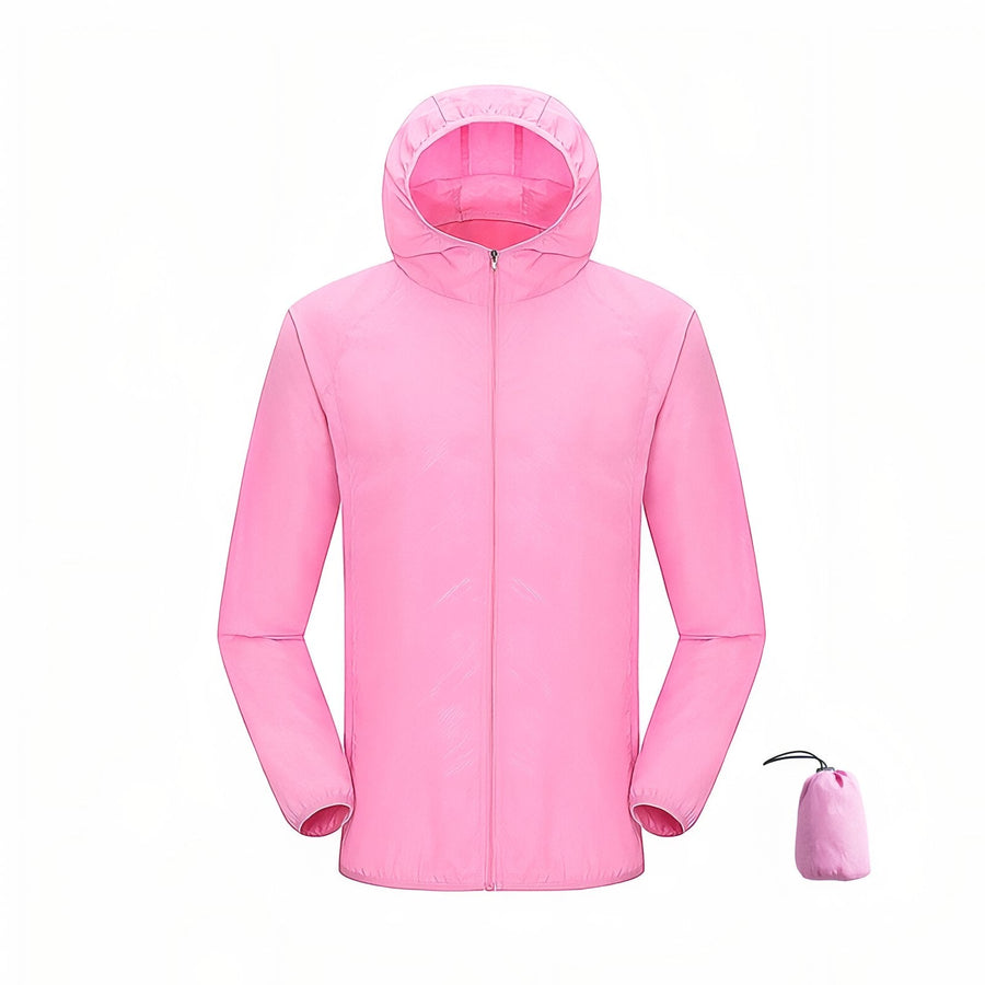 Waterproof Packable Rain Jacket Lightweight Unisex Hiking Windbreaker – product view 15 | Great Lakes Outdoor