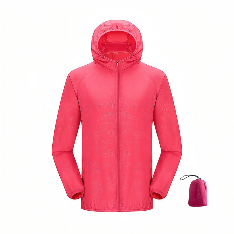 Waterproof Packable Rain Jacket Lightweight Unisex Hiking Windbreaker – product view 16 | Great Lakes Outdoor
