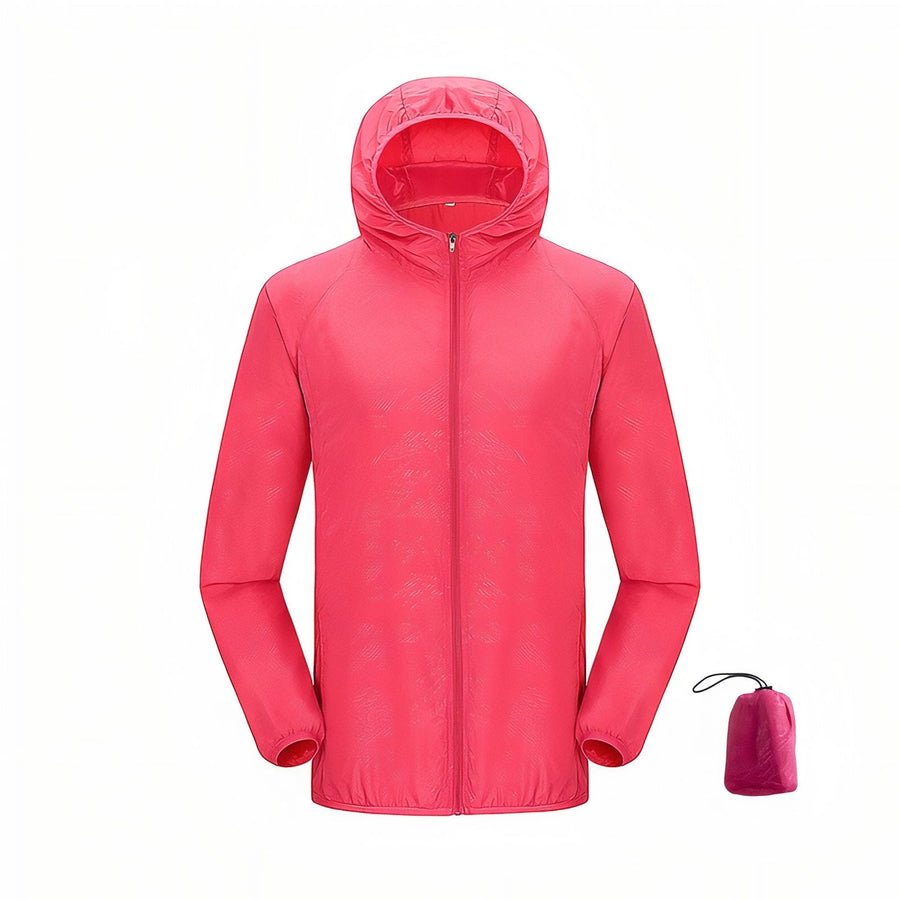Waterproof Packable Rain Jacket Lightweight Unisex Hiking Windbreaker – product view 16 | Great Lakes Outdoor