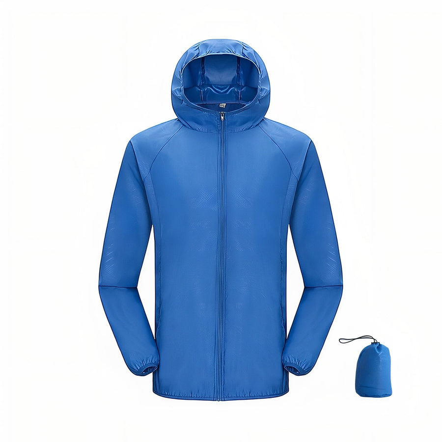 Waterproof Packable Rain Jacket Lightweight Unisex Hiking Windbreaker – product view 17 | Great Lakes Outdoor