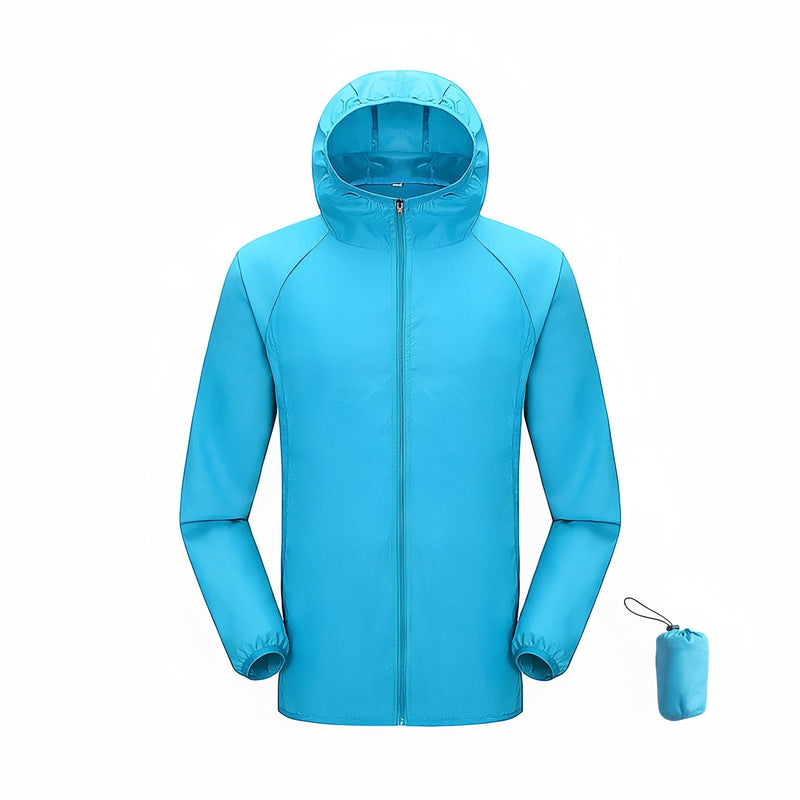 Waterproof Packable Rain Jacket Lightweight Unisex Hiking Windbreaker – product view 18 | Great Lakes Outdoor