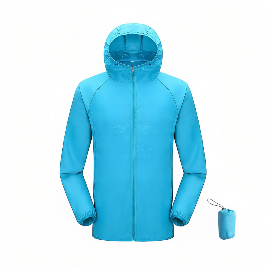 Waterproof Packable Rain Jacket Lightweight Unisex Hiking Windbreaker – product view 18 | Great Lakes Outdoor